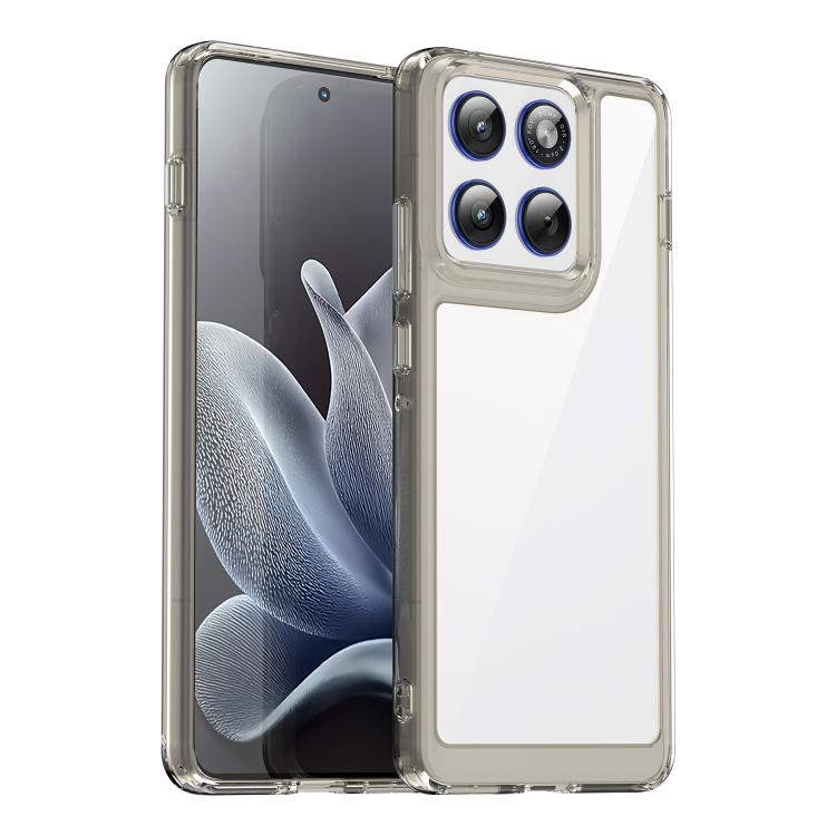 

Цветная серия Акриловый гибридный чехол для телефона из ТПУ For Motorola Edge 70 5G / X70 Air темно серый