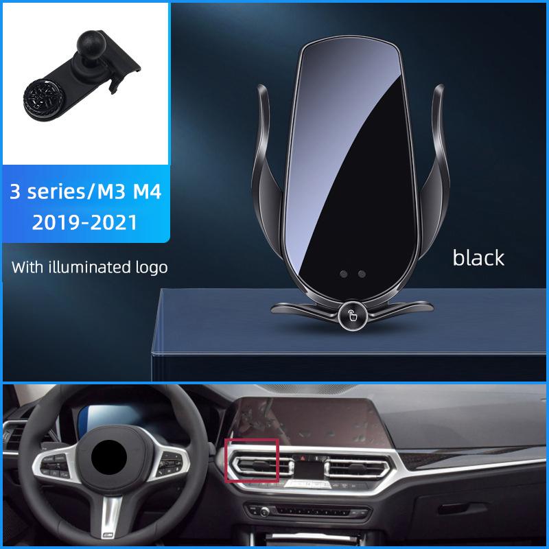 For Bmw X1 X2 X3 X4 X5 X6 X7 2 3 5 7 Series Wireless Charging Magnetic Car Phone Holder Base Charger Auto Accessories For iPhone
