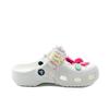 Crocs Classic Clog Harley Quinn Deeds Girly School Style Niche Design Travel Beach Street Fashion Trend EVA Hole Shoes Unisex White