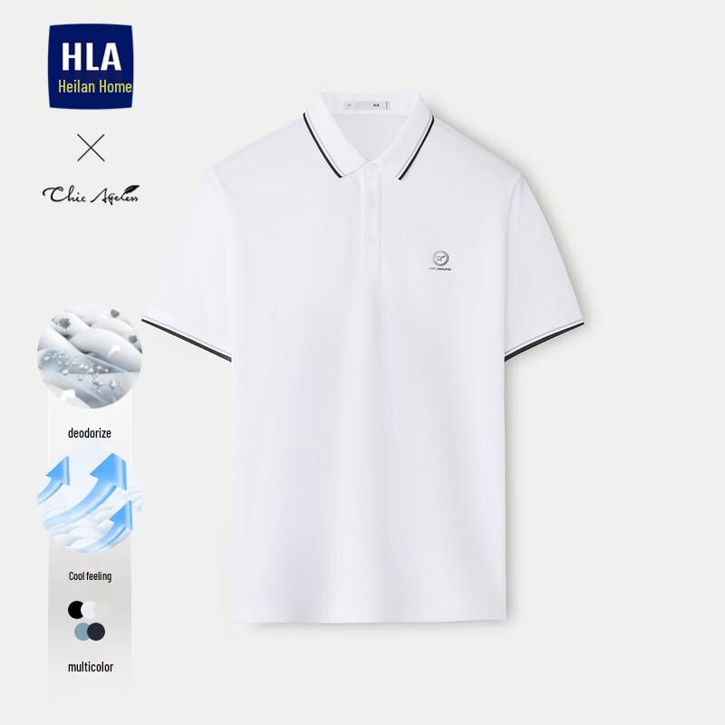 HLA Men s Chic Ageless Short-Sleeve Polo Shirt 4XL