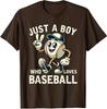 Just a Who Loves Baseball Design Funny Love Baseball Unisex T-Shirt