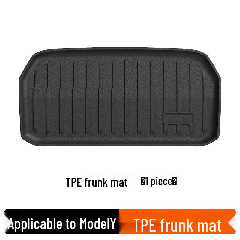 Tesla Model Y Floor Mats: TPE Anti-Slip Trunk Mats