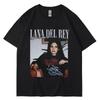 2026 Nuova T-shirt con Stampa Grafica Lana Del Rey Uomo Donna Hip Hop Vintage Streetwear Estiva Manica Corta Moda T-shirt Casual Maglietta Top Larghi Oversize