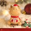 Creative Christmas Ornaments Holiday Party Decoration Cartoon Santa Claus Snowman Resin Ornaments Miniature Scene Layout