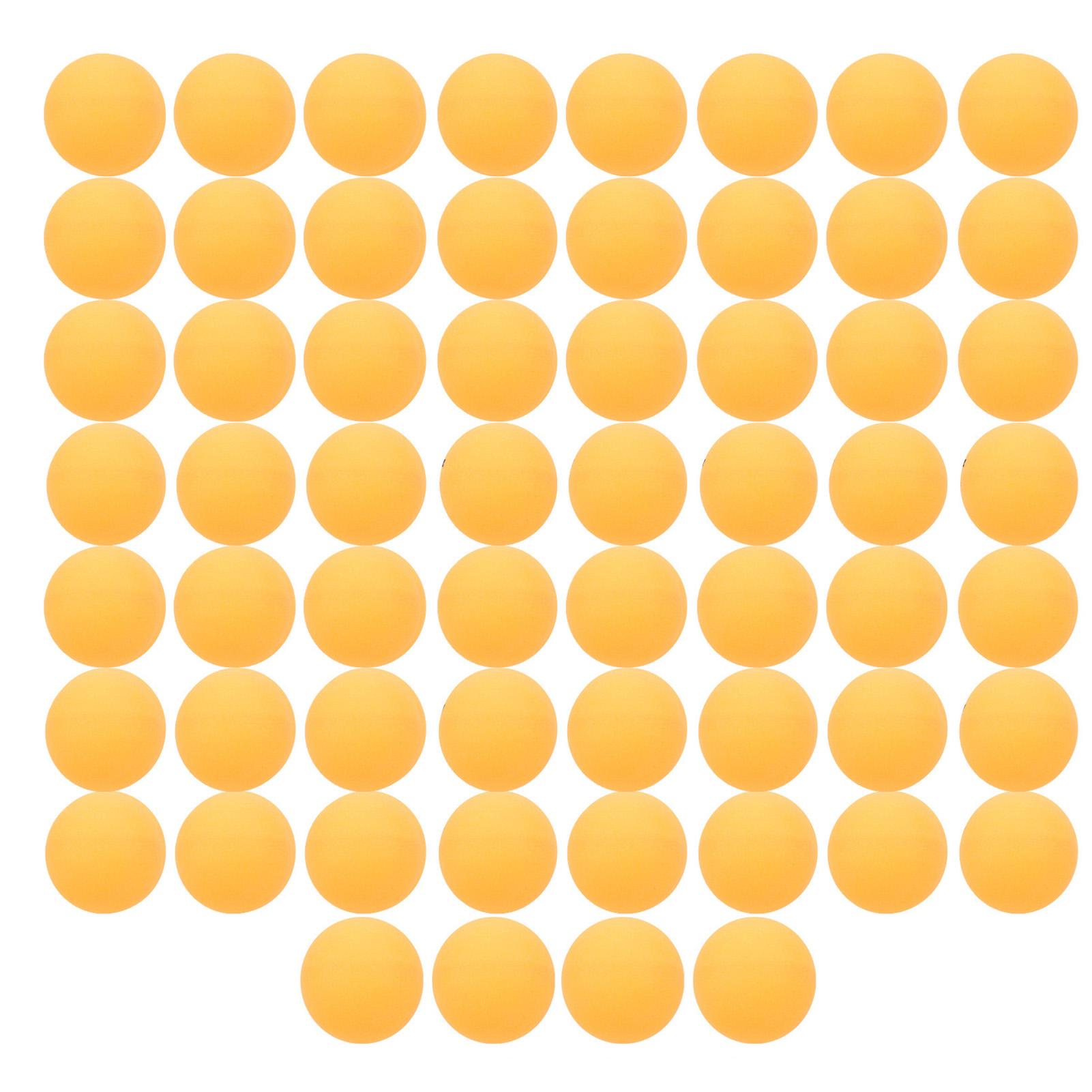 

60 шт. Мячи для настольного тенниса для тренировок среднего уровня, для улицы, желтые, в банке жёлтый