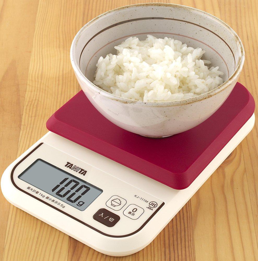 Tanita Scale Food Calorie Measurer 1kg Red RD Measures the calories of rice 0.5g KJ-111M