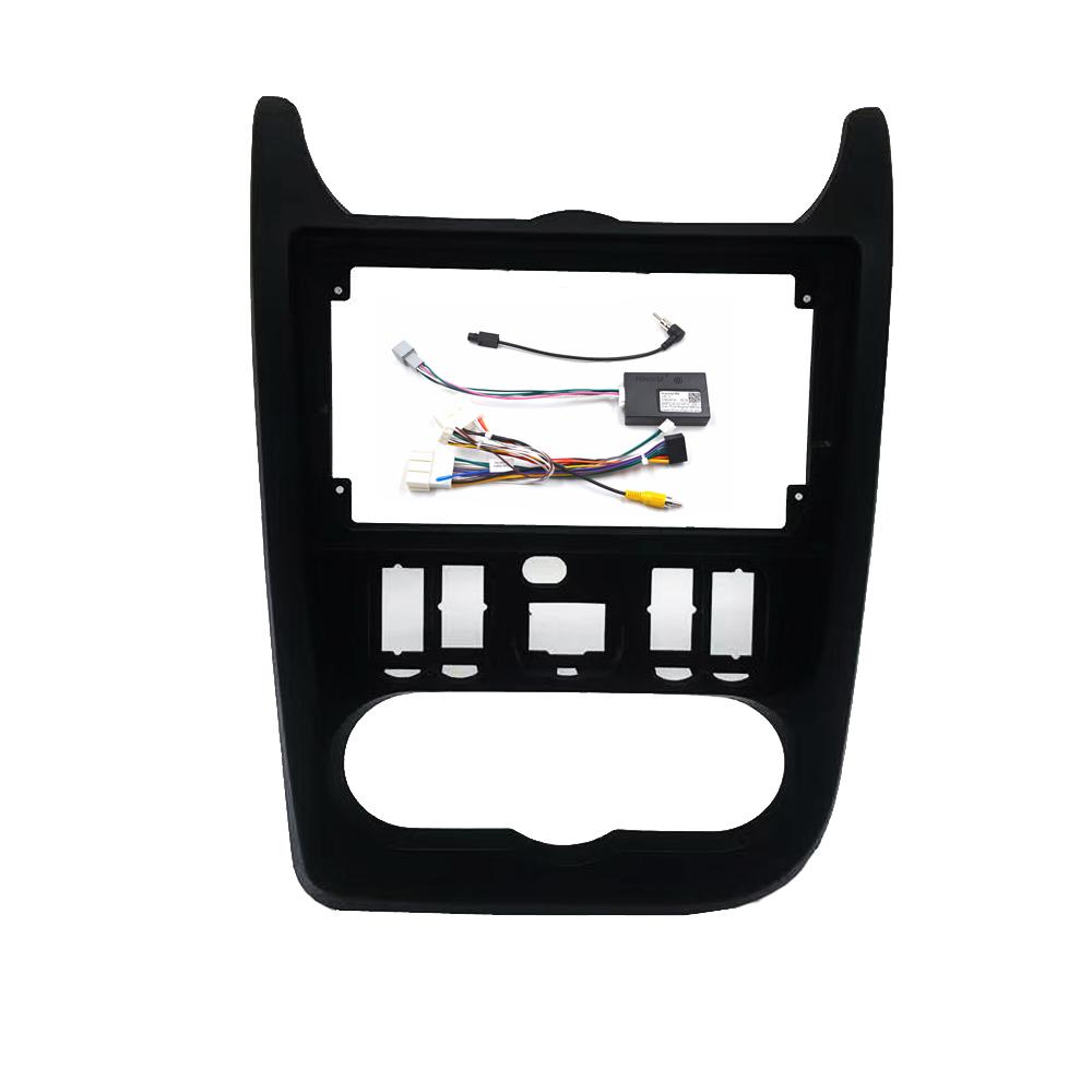 

9-дюймовая автомобильная радиопанель для RENAULT Logan 1 2009-2015/LADA Largus 2012-2020, видеопанель, плеер, аудиопанель, комплект для крепления на рамку 2 Din with canbus