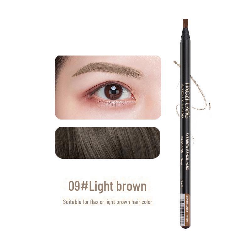 Waterproof White Eyebrow Pencil with Embroidery Positioning, Frame Setting, Non-Fading, and Smudge-Free White Eyeliner.