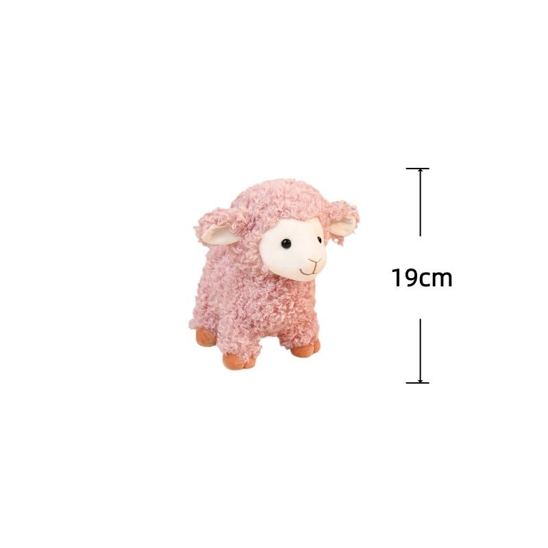 Cute Lamb Plush Toy Simulation Sheep Stuffed Doll Soft Kids Accompany Toys Adorably Room Decor Toys Exquisite Birthday Gifts