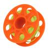 Diving Finger Reel Scuba Reel with Double End Hook 30m Fluorescent Green Line for Underwater Sports Orange