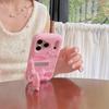 iPhone 14/13 Pro Max Case with 3D Pink Bow, Anti-fall Protection
