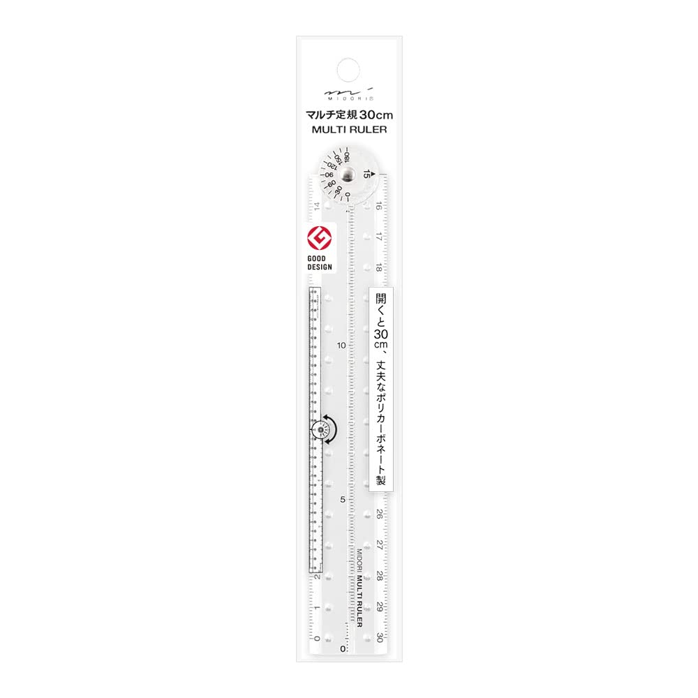 

DESIGNPHIL MIDORI Ruler Multi Ruler 30cm Transparent 42266006