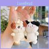 Adorable Mini Cute Animal Plush Keychain Holder For Friends And Couples Gifts