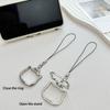 Cute Cat Shaped Alloy Phone Lanyard With 2 In 1 Finger Ring And Foldable Stand Perfect For Watching Videos Daily Use Travel