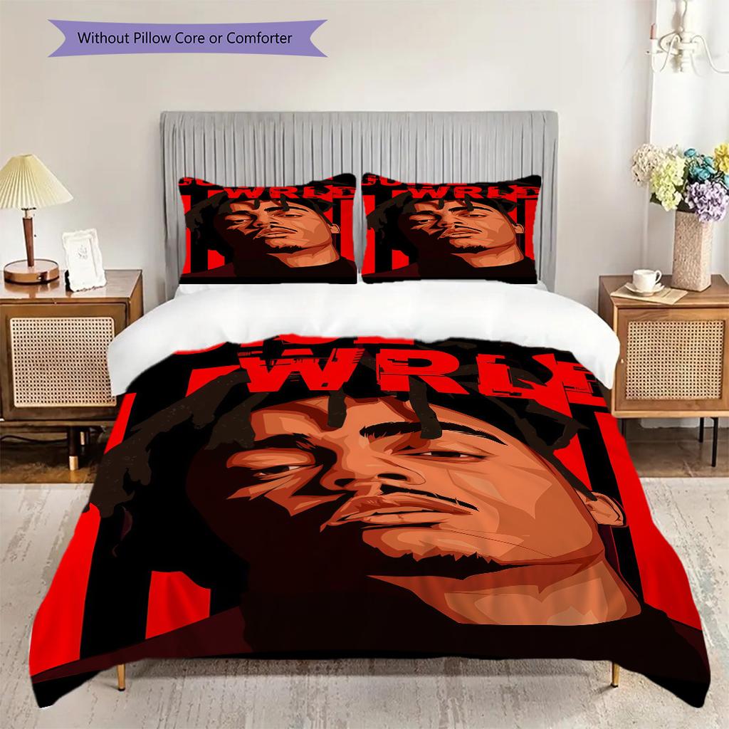 Juice Wrld Celebration Life Music Bedding 1 Duvet Cover 2 Pillowcase Without Core Duvet Cover And Pillowcase Christmas Birthday Gift