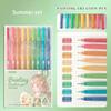 9pcs Romantic Multi Color Pens Set Gel Ink Vintage Marker Liner 0.5mm Ballpoint Stationery Gift
