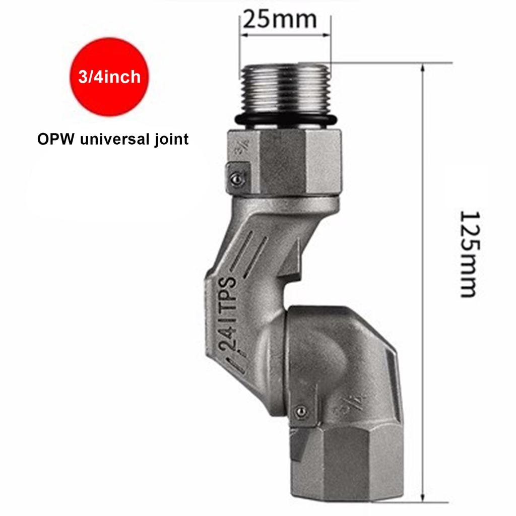 360 Degree Rotatable Universal Joint 1 Inch Fuel Gun Joint 3/4'' Nozzle Joint Head Connector OPW 3/4 Inch Oil Gun Rubber Tube
