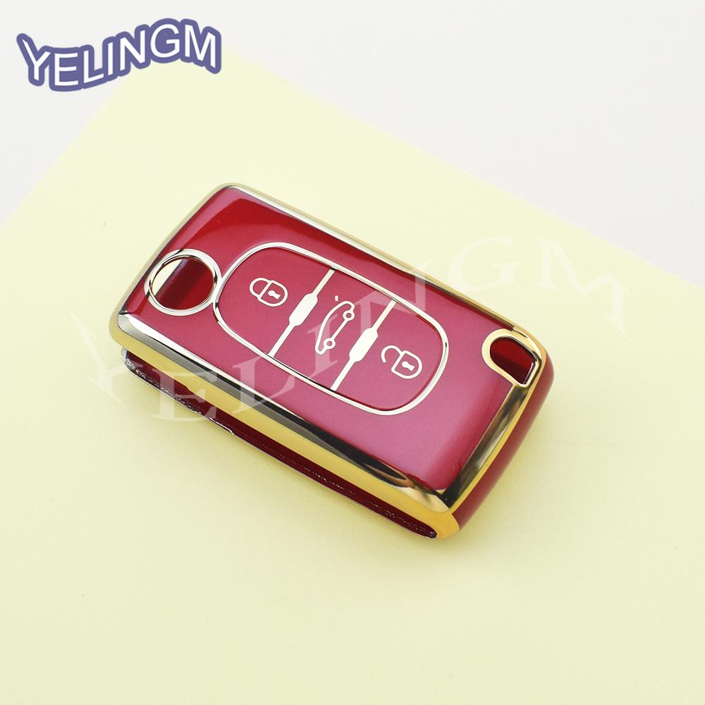 Tpu 2 3 Button Car Key Case Cover Holder Keys Accessories Shell For Peugeot 308 207 307 3008 5008 Fob For Citroen C2 C3 C4 C8