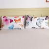 Colorful Butterfly Floral Print Duvet Cover Set Soft Microfiber Bedding Set with Pillowcases Elegant Bedroom Decor Quilt Cover