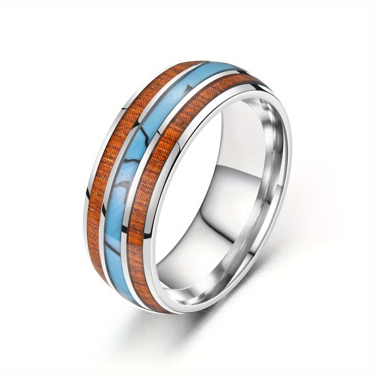 

1 шт. Модное, Стильное, Универсальное и Минималистичное кольцо из титановой стали 13 серебряный