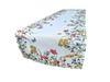 White Runner with Colorful Flowers Decorative Strip 40x140 Doily for a Dresser