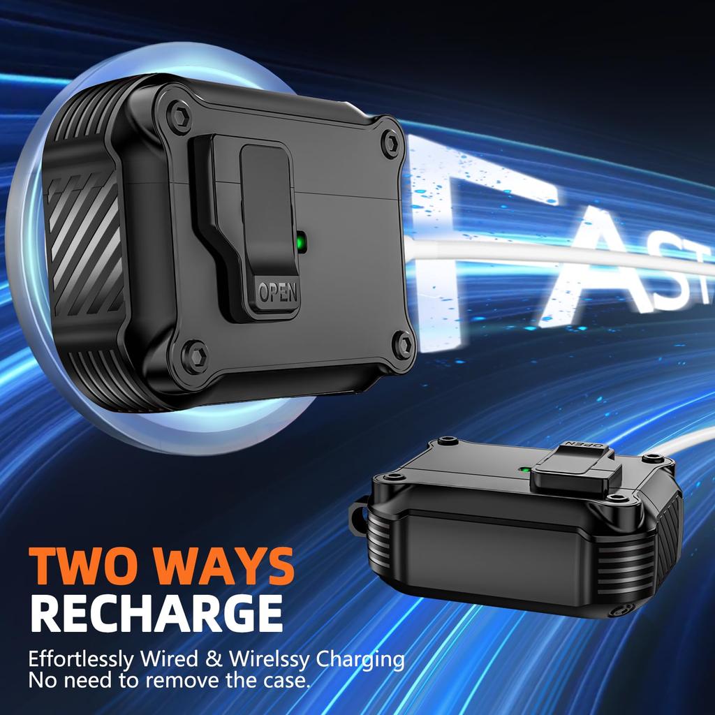 Game Player for AirPods Pro 3 Gen Case Shockproof Protective Soft Skin Silicone Case with Cleaner Kit Keychain for Airpods Pro 3