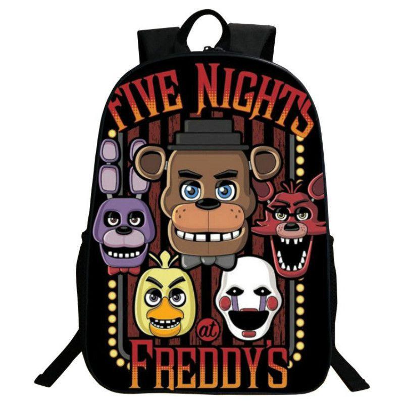 Five Nights At Freddys Backpack Freddy Chica Foxy Bonnie Fnaf Bags Shoulder