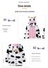 New Halloween Pink Cow Cartoon Animal Onesie Pajamas for Couples & Parent-Child
