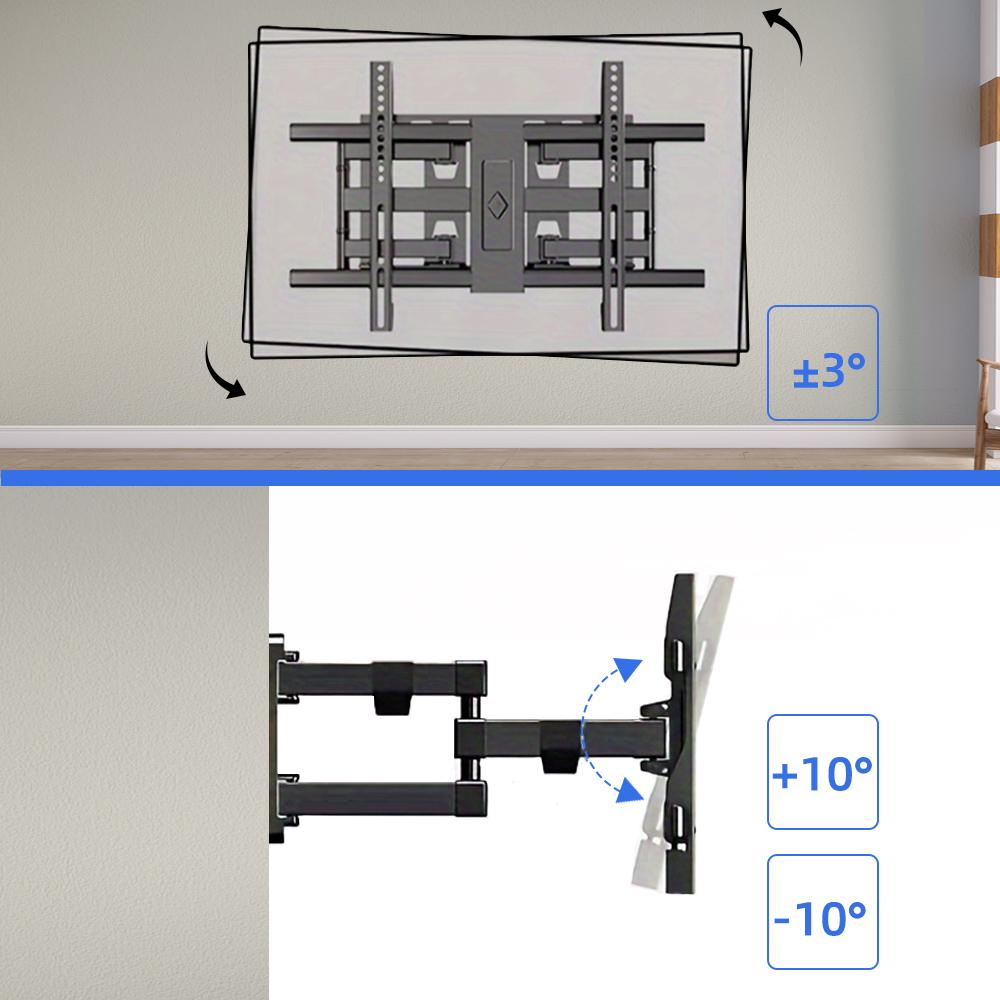 Sliding TV Wall Mount for 32-80" TVs Full Motion Articulating 6 Arms, Easy TV Centering, Max VESA 600x400mm, 1Max Load 176 Lbs
