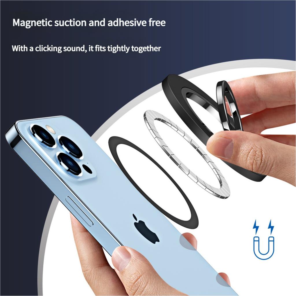 For Magsafe Magnetic Rotate 1Pcs Strong Suction Rotating 360 Wall Stickers Everywhere Folding Ring Phone Holder Alloy Portable