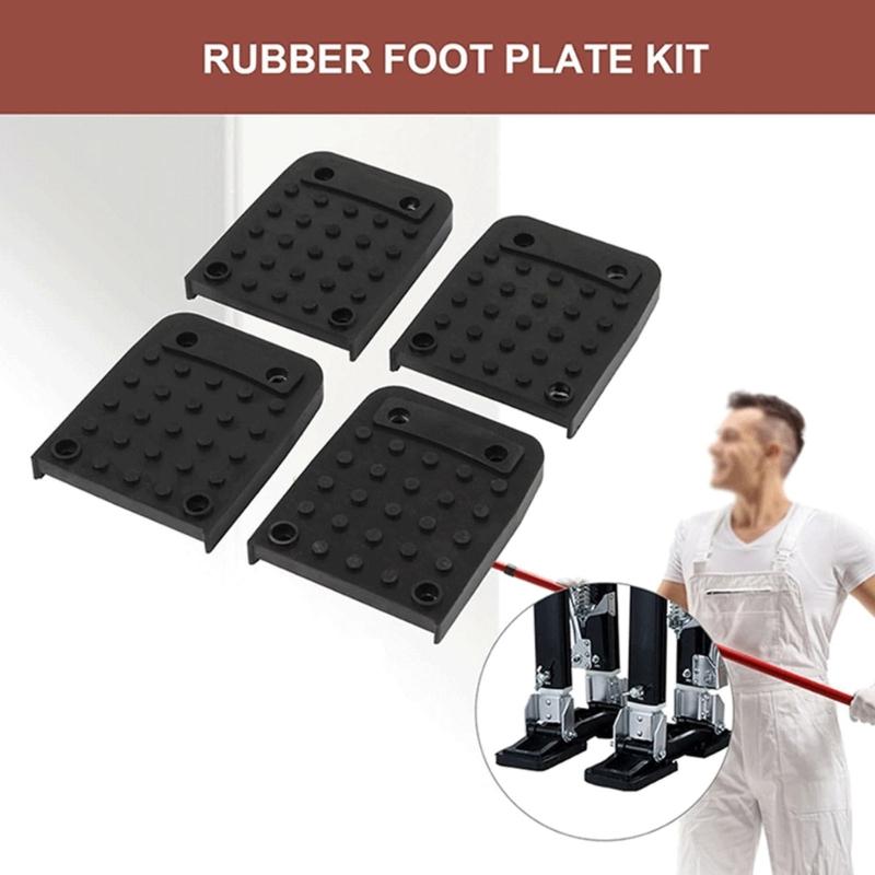Rubber Antislip Stilts Foot Pad for Enhances Grip Stability In Indoor Decoration Outdoor Performances Includes 16 Screws