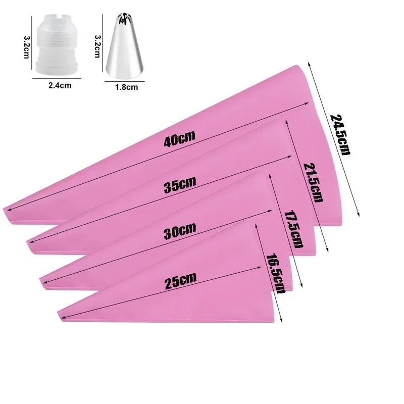 Pastry Tools Accessories For Cake Decorating, Reusable Pastry Bag, Kitchen Bakery Confectionery Equipment, Cream Nozzles