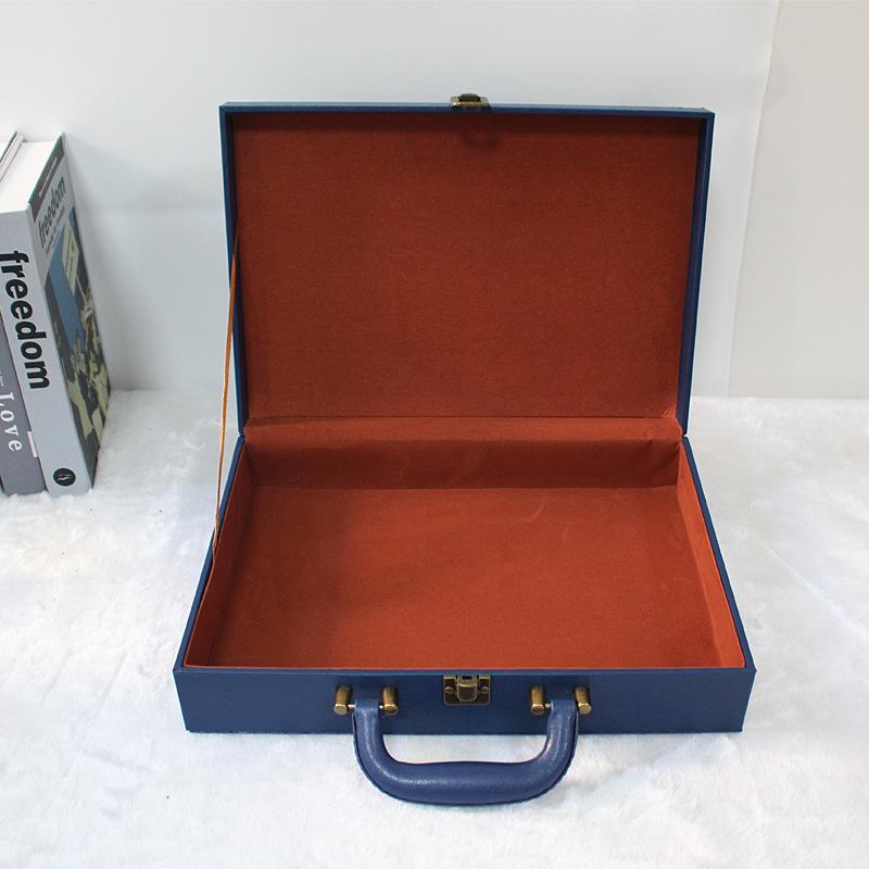 Handheld Gift Box, Vintage Multi-color Leather Hand-held Storage Box, Decorative Gift Box, Storage Box