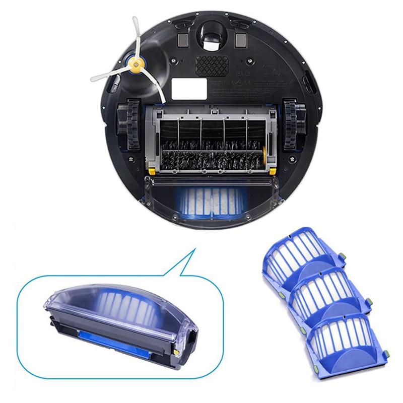 Filtro de repuesto para el cepillo lateral del cepillo de la aspiradora iRobot Roomba Serie 600 (modelos 605, 610, 614, 615, 616, 620, 625 y 630)