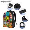 Teen Titans Go Raven's Emoticlones Backpack  Men Polyester Outdoor Style Backpacks Breathable Stylish School Bags Rucksack