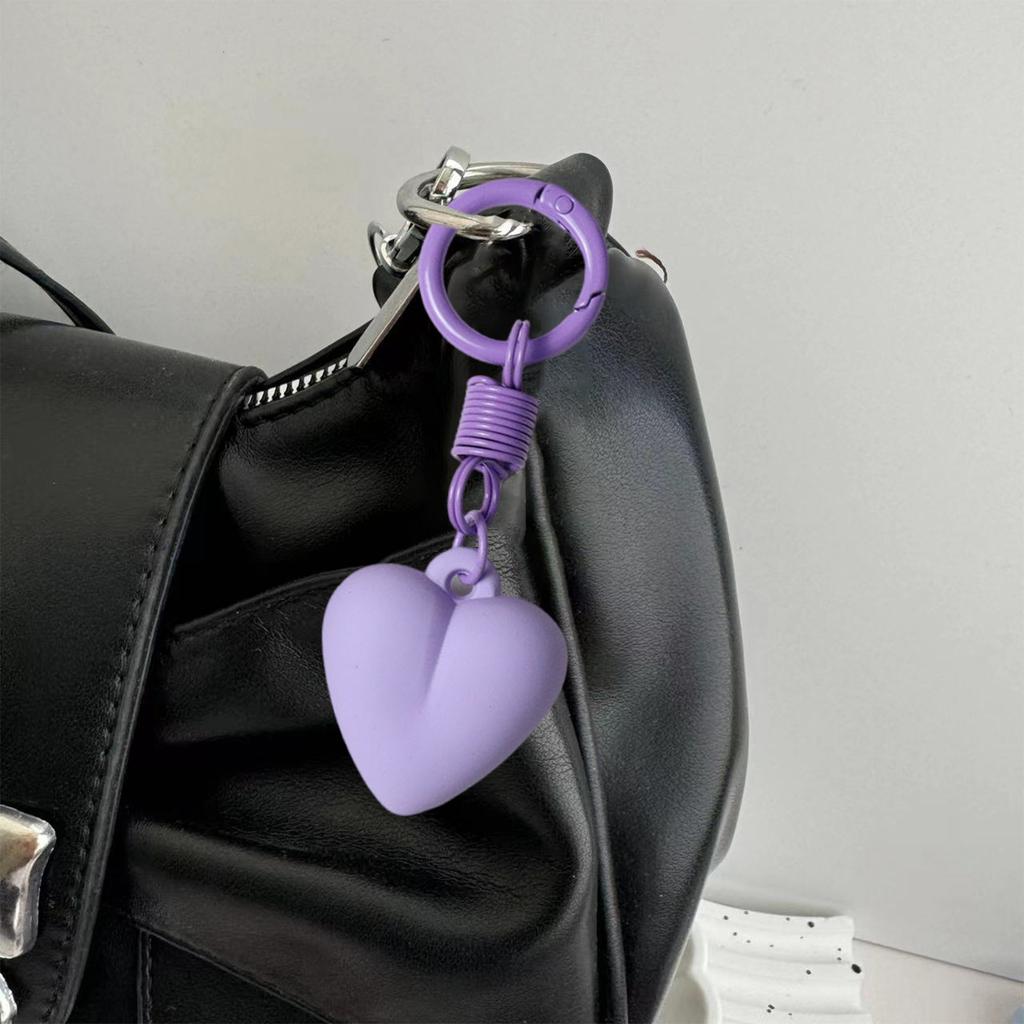 Heart Keychain Creative Keyrings Korean Styles Keychains Backpack Hanging Ornaments Car Key Rings for Bag Decoration