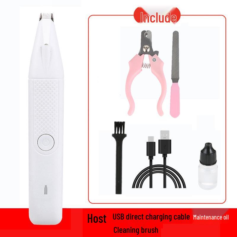 Pet Paw Electric Hair Clipper with Light: Cat & Dog Grooming Trimmer