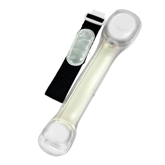 

Пов язка зі світлодіодним підсвічуванням. Висока видимість. Спорт на відкритому повітрі. Миготливий люмінесцентний ремінець. Регульована нічна прогулянка. Біг. Верхова їзда. Світиться нарукавний ремінь. білий