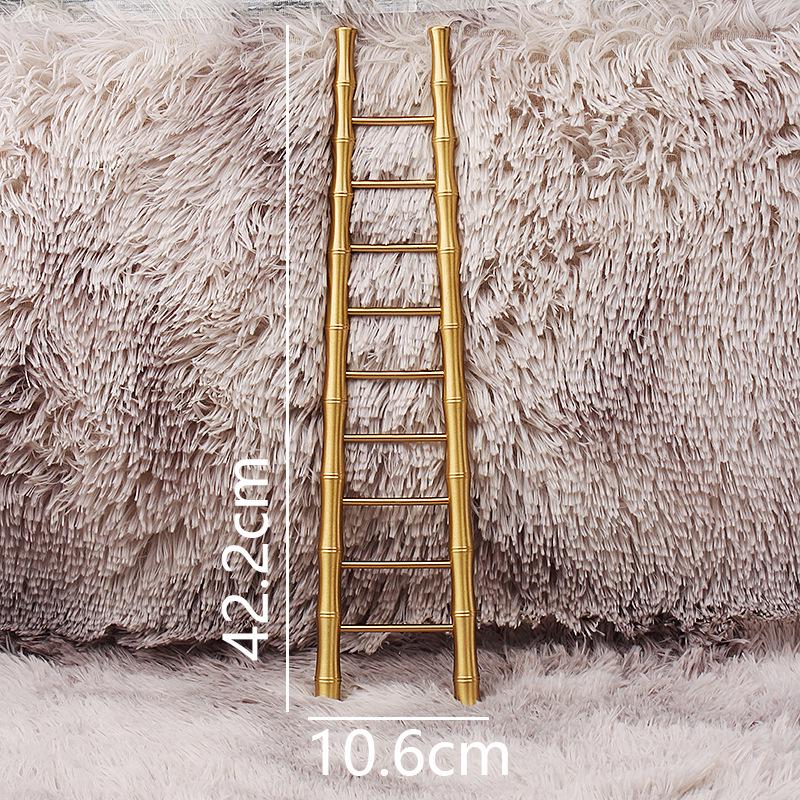 Brass Bamboo Ascending Cloud Ladder: Handcrafted Home Decor & Housewarming Gift