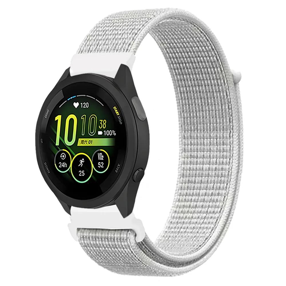 20mm 22mm Pletený nylonový smyčkový řemínek pro Garmin Forerunner 165 55 965 265 255 955 Venu 3 Náramek pro Garmin Active/Vivoactive 5