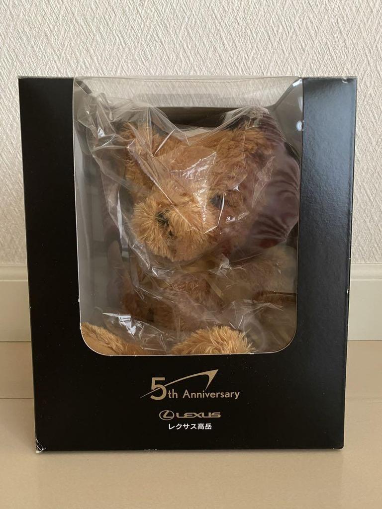 [USED] LEXUS Original 5th Anniversary Teddy Bear In Box