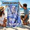 Custom Name Personalized Genshin Impact Print Beach Towel, for Trip Camping Beach Party Home Decor, Birthday Gift for Family & Friends