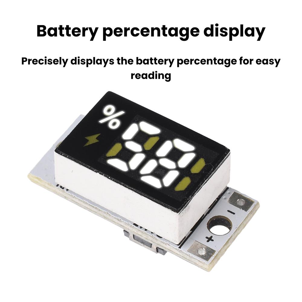 3-17V 1/2/3/4S Lithium Battery Power Meter Display Module Series Connected Battery Percentage Capacity Monitor Indicator Board