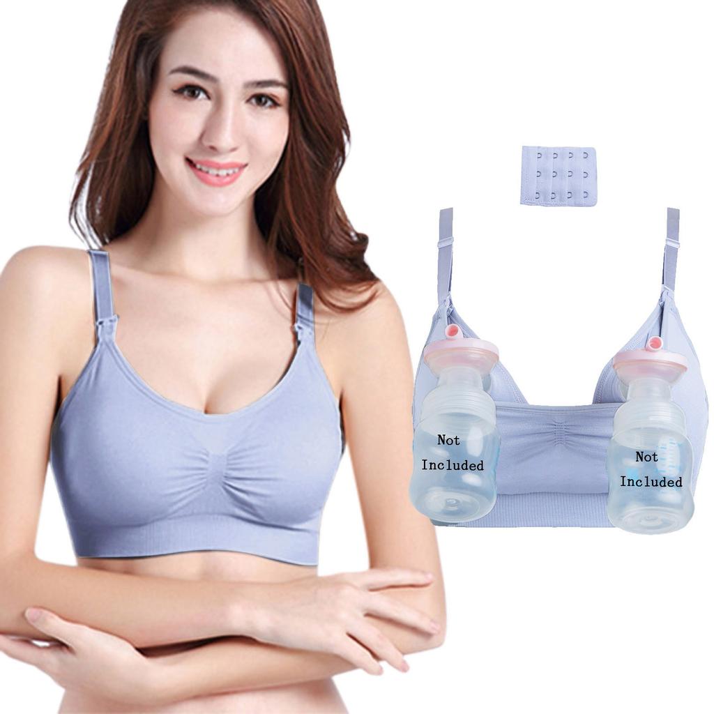 1PC Pregnant Women's Plain Color Hands  Pumping Bras Maternity  Bras