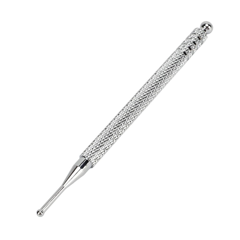 Copper Ear Acupuncture Pen Professional Ergonomic Ear Acupoint Reflexology Massage Tool Silver