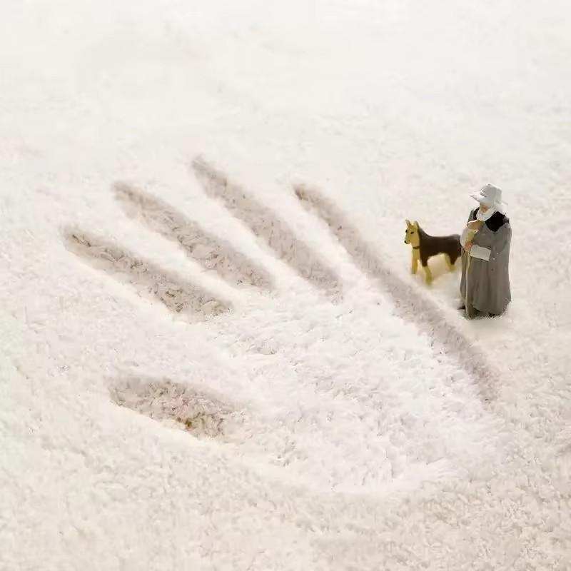 Thickened Cashmere Imitation Living Room Rug Children's Bedroom Plush Carpet Large Size Floor Mats Hall Rugs Keep Warm Carpets