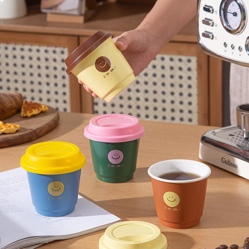 Cupa de Hârtie Formă Cană de Cafea Ceramică cu Valoare Mare Cană și Cană de Latte deosebit de frumoasă