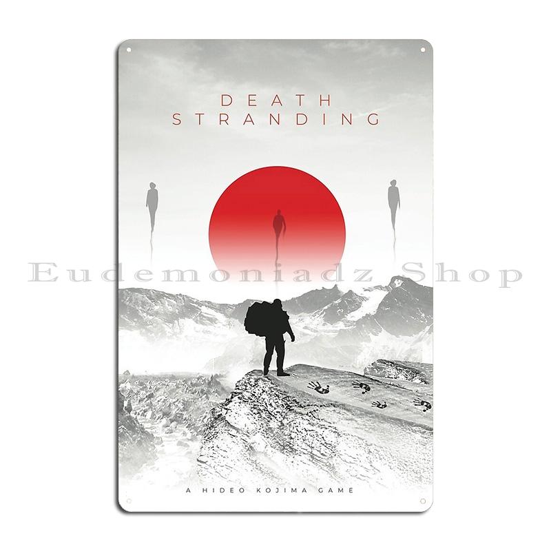 Death Stranding Poster Metal Sign Cinema Printed Decoration Cinema Classic Tin Sign Poster