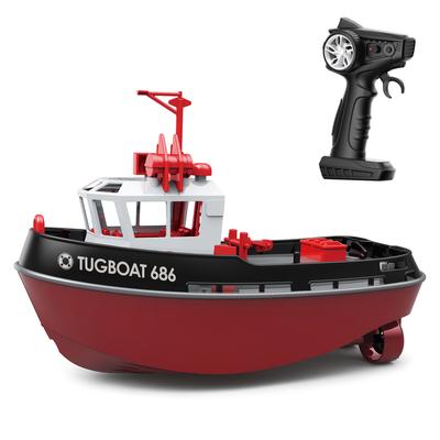 Remote Control Boat, 1:72 Remote Control Boat for Pool & Lake, 2.4GHz Remote Control Tugboat for Adults & Kids, Summer Outdoor Water Toy