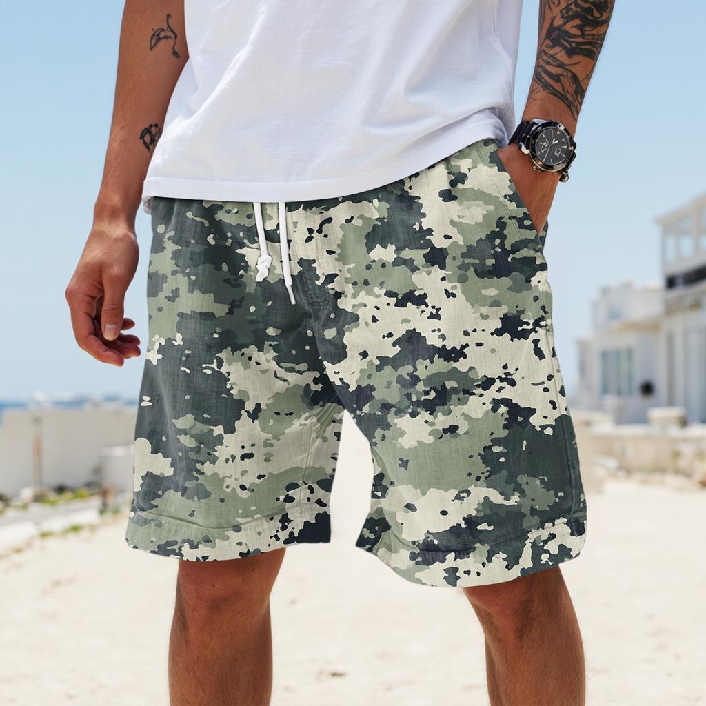 Men's Summer Large Casual Loose Sports Pants Beach Shorts